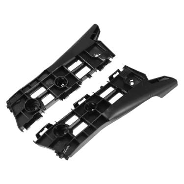 Imagem de Motoforti Suporte de para-choque dianteiro esquerdo direito, suporte de para-choque do lado do passageiro do motorista, para Toyota Prius 2010-2015, plástico, nº 5211647041/5211547040, preto, 1 par