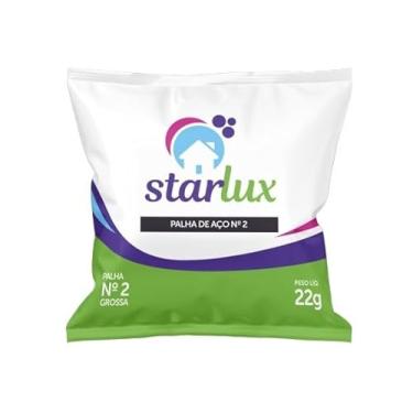 Imagem de Starlux - Palha de aço nr. 2 (20x22g) para limpeza pesada e desbaste | Ideal para remover sujeira, tinta e cera incrustada em pisos e metais