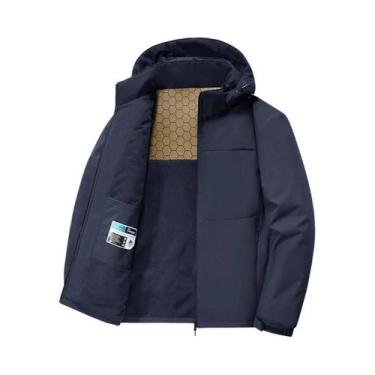 Imagem de Jaqueta Tática Masculina Impermeável SoftShell Com Capuz Para Caminhad