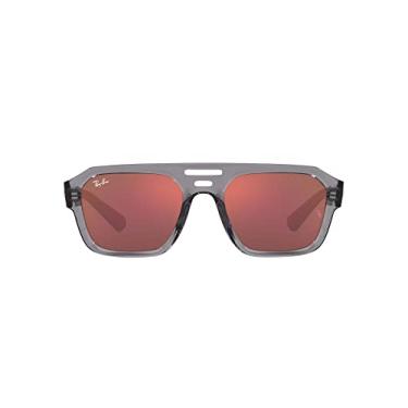 Imagem de Óculos de Sol Ray-Ban Corrigan 0RB4397 6684D0 Tam 54 / Cinza - Lentes Vermelho Espelhado