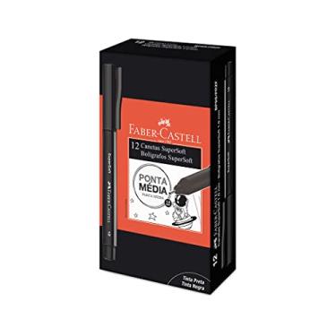 Imagem de Caneta Supersoft 1.0mm Preta, Faber-Castell, BPSS/PRZF, Supersoft, 12 Unidades