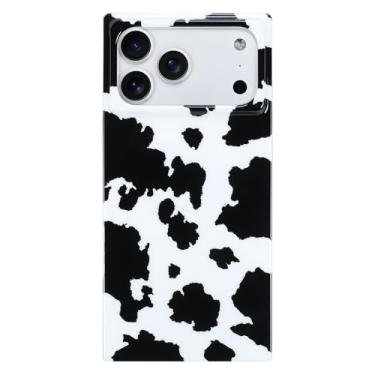 Imagem de SOKAD Compatível com iPhone 17 Pro, capa magnética fofa com estampa de vaca leiteira para mulheres e homens, compatível com Magsafe, capa à prova de choque com borda retangular para iPhone 17 Pro de