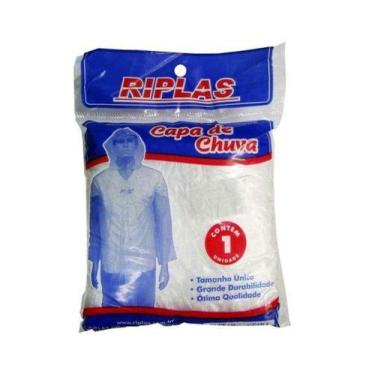 Imagem de Capa chuva plástico descartavel riplas tam unico