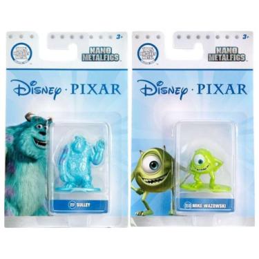 Imagem de Kit Monstros SA 2 Miniaturas Nano Metalfigs Mike e Sulley - Jada Toys