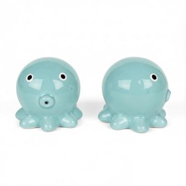 Imagem de 2 peças de tampas de parafuso de vaso sanitário de polvo de cerâmica universais decorativas bonitas tampas de tampa de parafuso acessórios de decoração de banheiro engraçados peças de reposição de