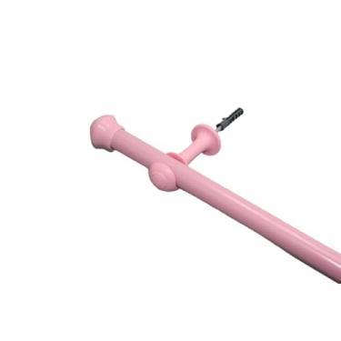 Imagem de Varão de Cortina 3,0m x 28mm Aço Reforçado (Grosso) varão para cortina 2 metros，varao para cortina 3 metros(Rosa)