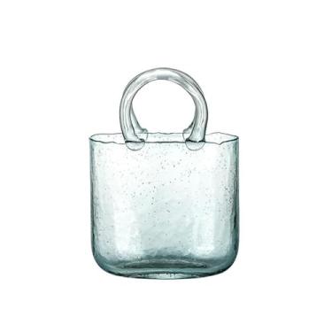 Imagem de Vaso para decoração de sala de estar, mesa de jantar, vaso de flores de vidro transparente, vasos de flores nórdicos