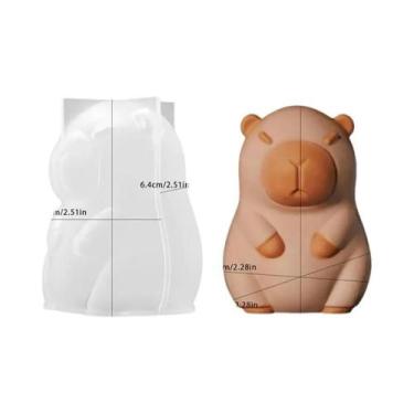 Imagem de Molde De Silicone De Capivara Kawaii Para Velas DIY, Artesanato Em Cer