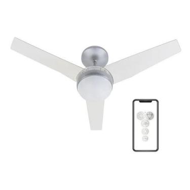 Imagem de Ventilador Teto Aliseu Controle Bluetooth - Cristal - 110 Cm