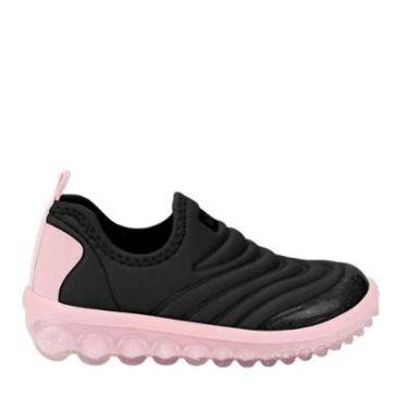 Imagem de Tênis Infantil Bibi Menina 1155324 Preto/Rosa-Feminino