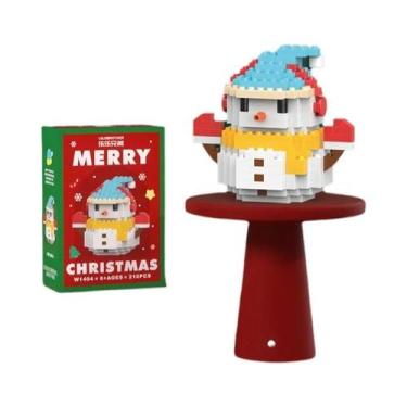 Imagem de Brinquedo De Blocos De Montar DIY De Natal: Papai Noel, Boneco De Neve