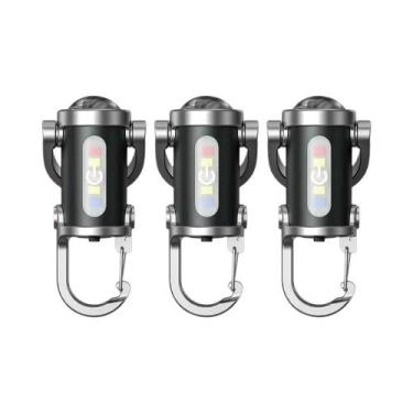 Imagem de Lanterna De Chaveiro LED COB Recarregável, À Prova d'Água, Portátil Pa