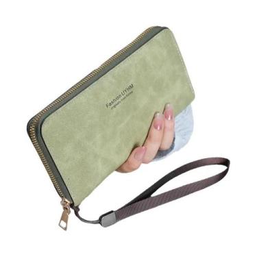 Imagem de Carteira Longa Multifuncional Feminina Coreana, Bolsa De Mão, Porta-Ca