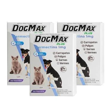 Imagem de DogMax Plus - Ação 4 em 1 - Remédio para pulgas, carrapatos, vermes e sarna 12 Comprimidos 5kg
