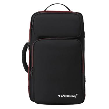 Imagem de JunZheHub Bolsa para Pedalboard de Efeitos de Guitarra com Acolchoamento Espesso, Armazenamento para Pedais de Múltiplos Efeitos, Tecido Oxford, Estojo Macio Re, Grande