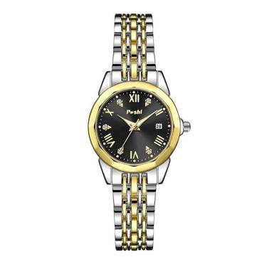 Imagem de Relógio Feminino Poshi 935 à Prova D'água Preto