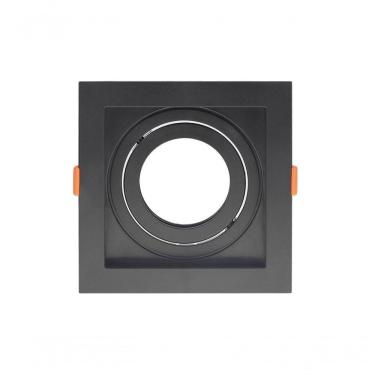 Imagem de Spot Recuado De Embutir Quadrado Móvel Par 20 Preto Taschibra