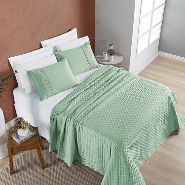 Imagem de Cobre Leito Nobless Casal Padrão 03 Peças - Salvia