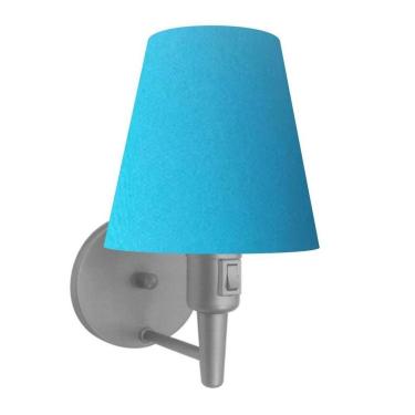 Imagem de Lustre Pendente Quadrado Vivare Md-4006 Cúpula Em Tecido 21/50x50cm - Bivolt Cinza-azul-turquesa 110v/220v