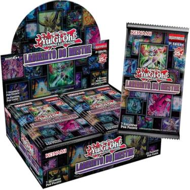 Imagem de Konami Yu-Gi-Oh! Labirinto do Mestre Booster Pack, Estampas Ilustradas, Edição em Português, 7 Cartas por Pacote, 1 Metalizada, Coleção Temática Anime, 25º Aniversário