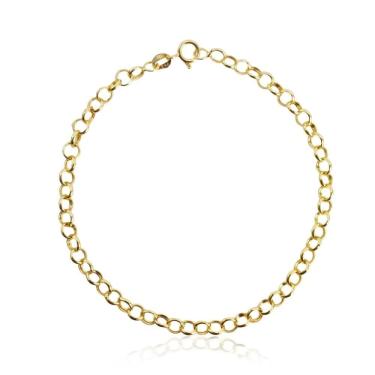 Imagem de Pulseira Elos Portugueses 19Cm Em Ouro 18K