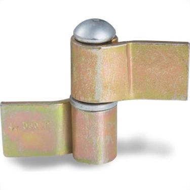 Imagem de Dobradica Cilindrica Gonzo Jocec Com Aba Bicromatizado No. 2 81106 - K