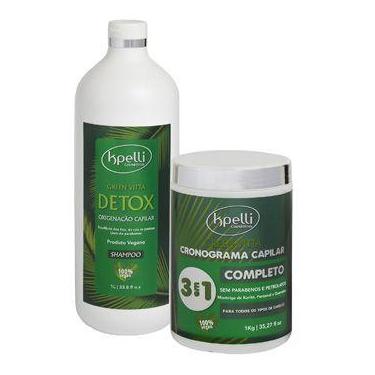 Imagem de KIT Cronograma Capilar Completo Green Vitta 1kG - 100% VEGAN - Kpelli