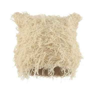 Imagem de Gorro De Malha Com Orelhas De Gato Preto E Rosa Para Mulheres, Balacla