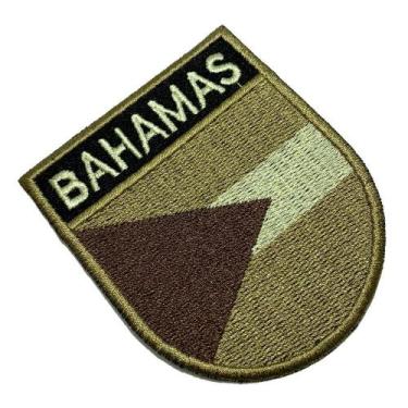 Imagem de BP0208ET04 Bandeira Bahamas Patch Bordado Termo Adesivo - BR44
