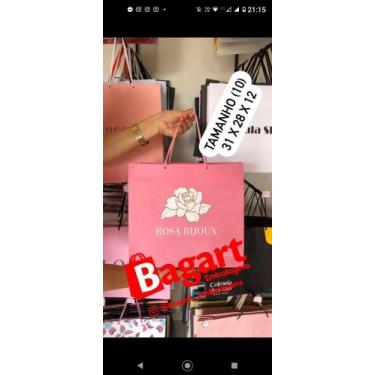 Imagem de sacola de papel personalizada - bagart embalagens 