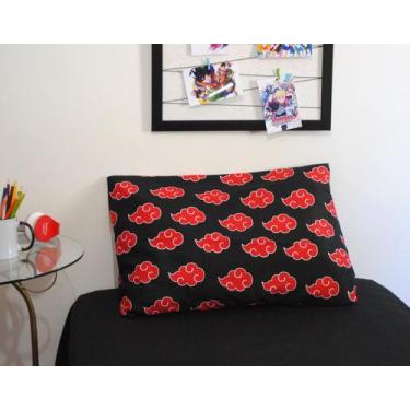 Imagem de Nuvem Da Akatsuki Fronha Para Travesseiro Naruto - Art Personalize