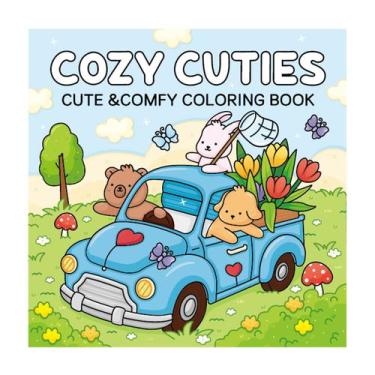 Imagem de Livro de colorir COZY CUTIES Adorable Designs para crianças de 3 a 7 a