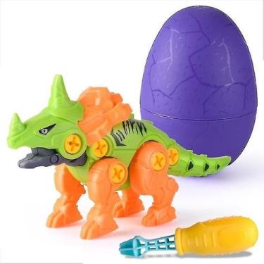 Imagem de Kit de jogo Dinosaur Egg construído com chave de fenda para crianças d