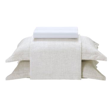 Imagem de Jogo de Cama Casal 100% Algodao Percal 180 Fios Uni Dohler Kit 4 Pecas