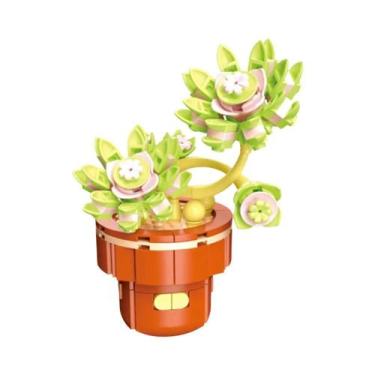 Imagem de Conjunto De Blocos De Montar DIY Para Meninas: Buquê De Flores Eternas