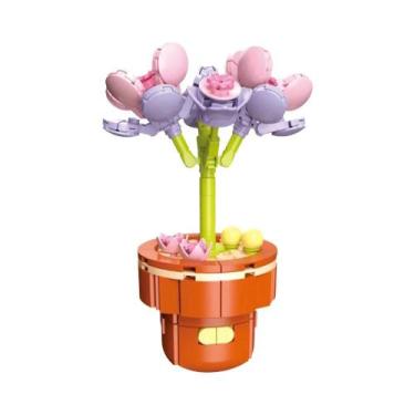 Imagem de Conjunto De Blocos De Montar DIY Para Meninas: Buquê De Flores Eternas