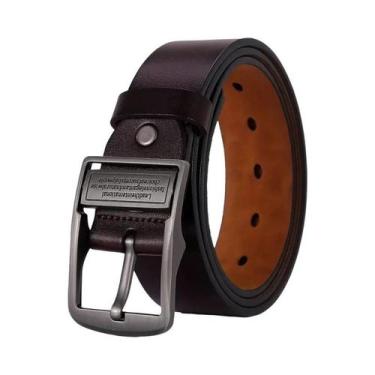 Imagem de Cinto De Couro Genuíno De Luxo Para Homens Em Tamanhos Grandes 130-170