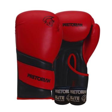Imagem de Kit Pretorian Boxe Muay Thai Elite Luva e Bandagem-Masculino