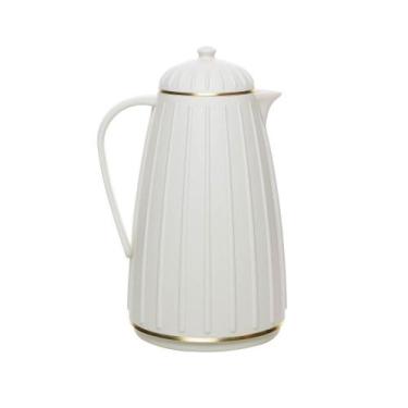 Imagem de Garrafa Térmica Wolff Carrossel de Plástico Branca 1L