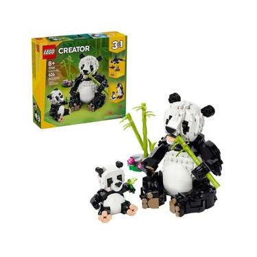 Imagem de ANIMAIS SELVAGENS FAMILIA DE PANDAS LEGO CREATOR 3 EM 1 626 PEÇAS 31165
