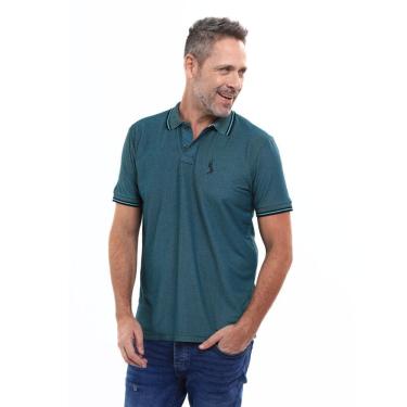 Imagem de Camisa Polo Plus Masculina Piquet Algodão Casual