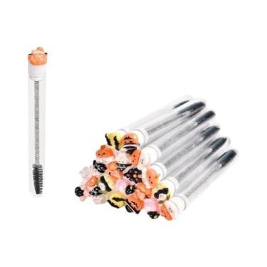 Imagem de Kit De Máscara De Cílios E Sobrancelhas De Halloween Com 10 Varinhas, 