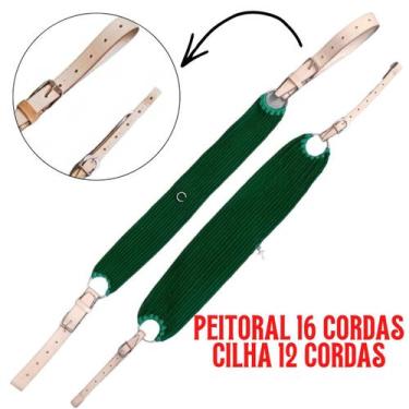 Imagem de Peitoral e cia de Lã Cavalo Vaquejada - selaria shopping do vaqueiro, 