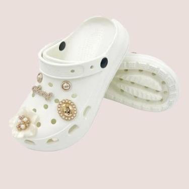 Imagem de Sandália Feminina Babuche Com Enfeite Confortável E Ventilado-Feminino