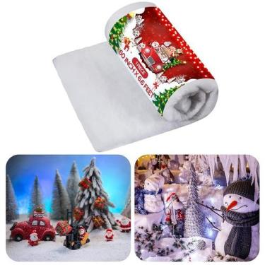 Imagem de Cobertor de neve falso de Natal BBTO Large White 1,5 x 2m