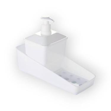 Imagem de Porta detergente completo branco 600ml plasutil