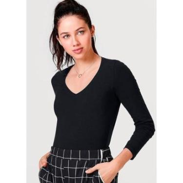 Imagem de Blusa Hering Básica Slim Manga Longa Feminina-Feminino