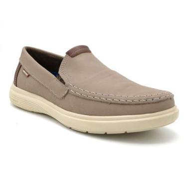 Imagem de Sapato Mocassim Masculino Pegada Couro Bege 142201-05, 40, Bege