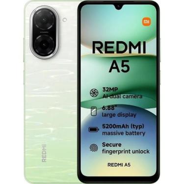 Imagem de Smartphone A5 128gb 4gb ram Dual SIM Tela 6.88 Câmera 32MP com IA VERD