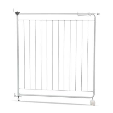 Imagem de Grade de Porta Portãozinho 80cm Branco Fixação sem Furos Aço Carbono Utimil Industrial